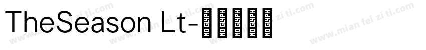 TheSeason Lt字体转换
